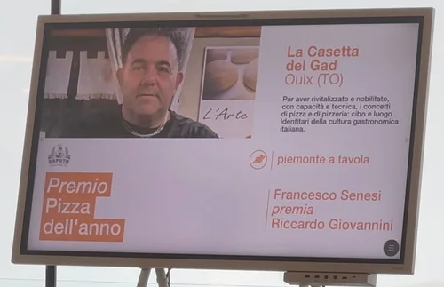 PIZZA DELL'ANNO nell'ambito della rinomata guida PIEMONTE A TAVOLA